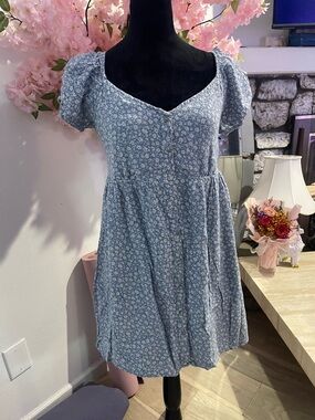 ae it knit plaid pleated pinafore dress AE Plaid Babydoll Mini Dress
